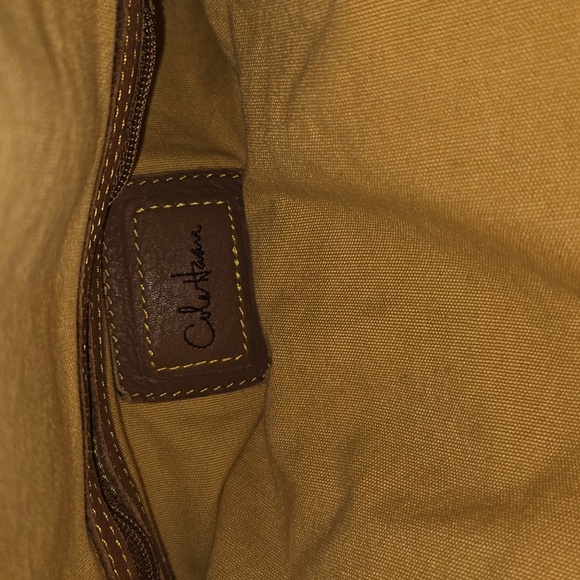 Cole Haan Cony Flap Woven Leather Crossbody Bag - Picture 12 of 14